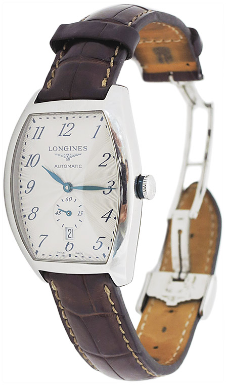 Мужские часы Longines Longines Evidenza L2.642.4.73.4, механизм механический с автоподзаводом, циферблат белый, браслет кожа — Изображение 3
