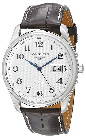 Мужские часы Longines The Longines Master Collection L2.648.4.78.3, механизм механический с автоподзаводом, циферблат серебристый, браслет кожа — Изображение 2