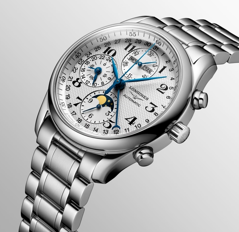 Мужские часы Longines The Longines Master Collection L2.673.4.78.6, механизм механический хронограф с автоподзаводом, циферблат серебристый, браслет нержавеющая сталь — Изображение 4