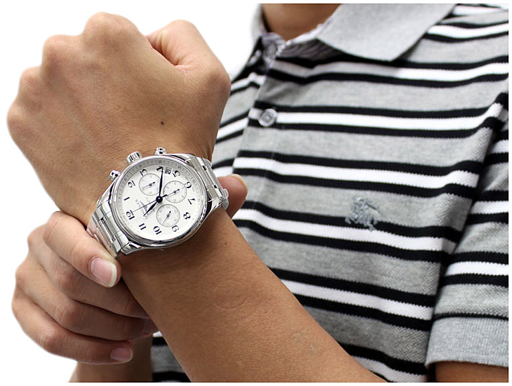 Мужские часы Longines The Longines Master Collection L2.693.4.78.6, механизм механический хронограф с автоподзаводом, циферблат серебристый, браслет нержавеющая сталь — Изображение 5