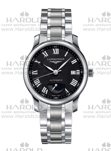 Мужские механический с автоподзаводом часы Longines The Longines Master Collection L2.708.4.51.6 черный нержавеющая сталь — Изображение 1