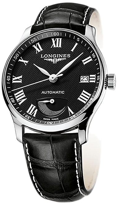 Мужские часы Longines The Longines Master Collection L2.708.4.51.7, механизм механический с автоподзаводом, циферблат черный, браслет кожа — Изображение 2