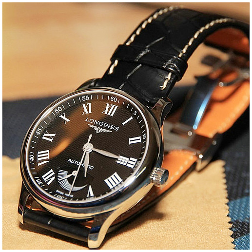 Мужские часы Longines The Longines Master Collection L2.708.4.51.7, механизм механический с автоподзаводом, циферблат черный, браслет кожа — Изображение 3