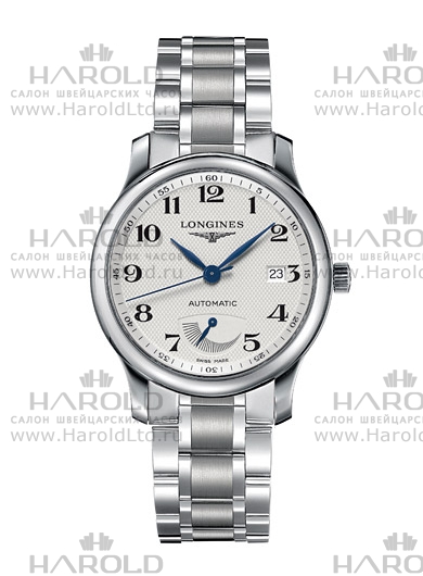 Мужские часы Longines The Longines Master Collection L2.708.4.78.6, механизм механический с автоподзаводом, циферблат серебристый, браслет нержавеющая сталь — Изображение 1