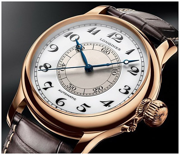 Мужские механический с автоподзаводом часы Longines Weems Second-Setting L2.713.8.13.0 белый кожа — Изображение 4