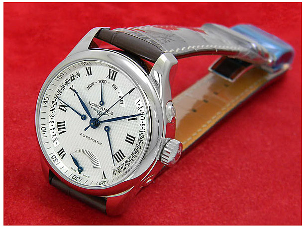 Мужские часы Longines The Longines Master Collection L2.714.4.71.5, механизм механический с автоподзаводом, циферблат белый, браслет кожа — Изображение 4
