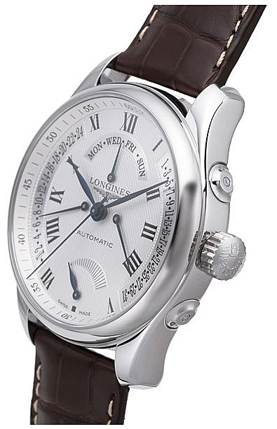 Мужские часы Longines The Longines Master Collection L2.714.4.71.5, механизм механический с автоподзаводом, циферблат белый, браслет кожа — Изображение 6