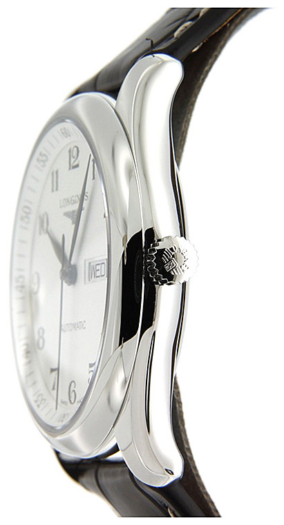 Мужские часы Longines The Longines Master Collection L2.755.4.78.3, механизм механический с автоподзаводом, циферблат серебристый, браслет кожа — Изображение 6