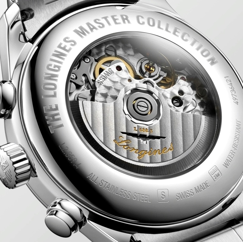 Мужские механический хронограф с автоподзаводом часы Longines The Longines Master Collection L2.859.4.92.6 синий нержавеющая сталь — Изображение 3