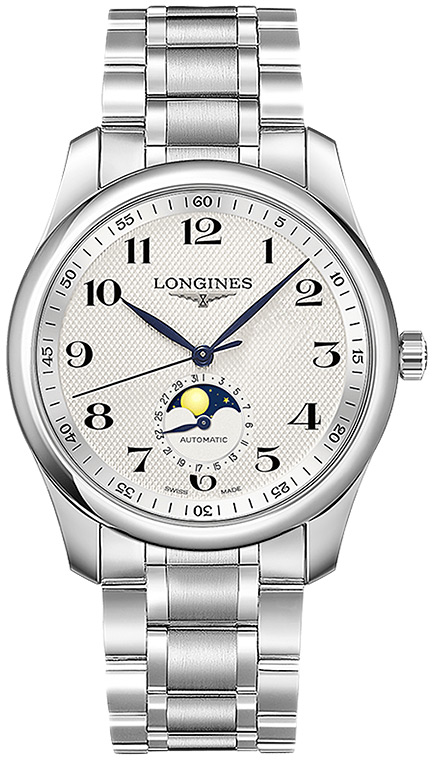 Мужские часы Longines The Longines Master Collection L2.909.4.78.6, механизм механический с автоподзаводом, циферблат серебристый, браслет нержавеющая сталь — Изображение 1
