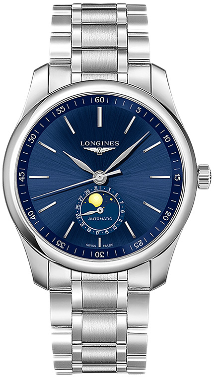 Мужские часы Longines The Longines Master Collection L2.909.4.92.6, механизм механический с автоподзаводом, циферблат серебристый, браслет нержавеющая сталь — Изображение 1