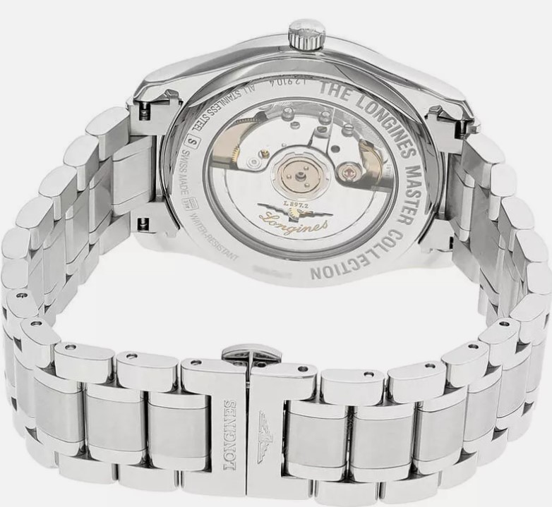 Мужские часы Longines The Longines Master Collection L2.910.4.92.6, механизм механический с автоподзаводом, циферблат синий, браслет нержавеющая сталь — Изображение 4