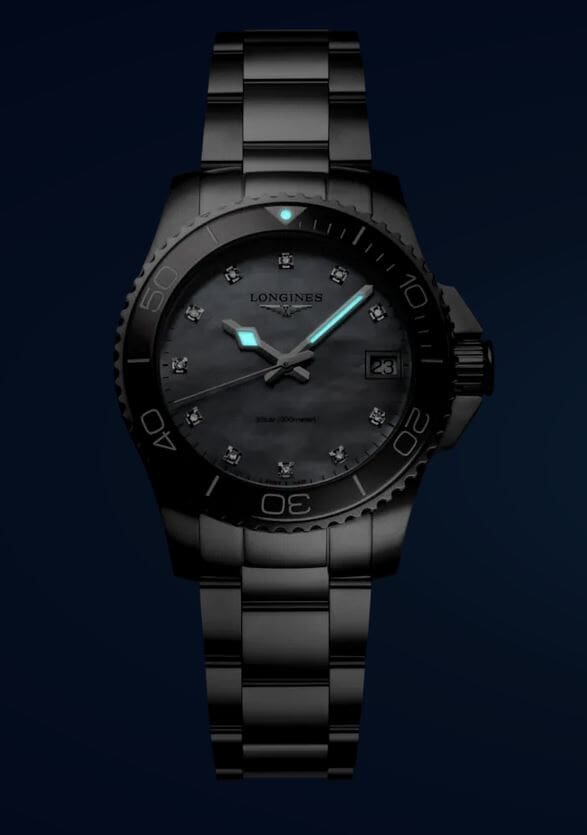 Женские часы Longines HydroConquest L3.370.4.87.6, механизм кварцевый, циферблат белый, браслет нержавеющая сталь — Изображение 12