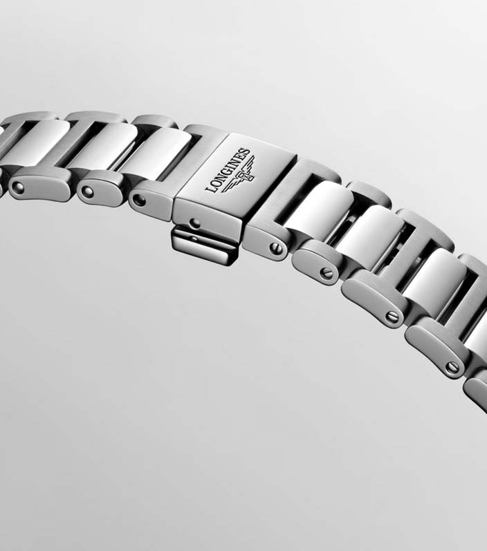 Женские часы Longines Conquest L3.430.0.87.6, механизм механический с автоподзаводом, циферблат белый, браслет нержавеющая сталь — Изображение 8