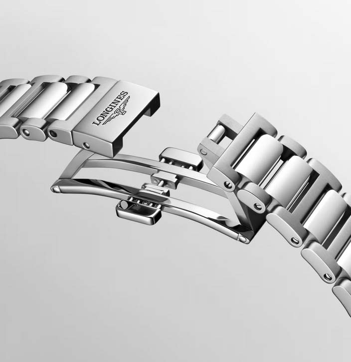 Женские часы Longines Conquest L3.430.0.87.6, механизм механический с автоподзаводом, циферблат белый, браслет нержавеющая сталь — Изображение 9