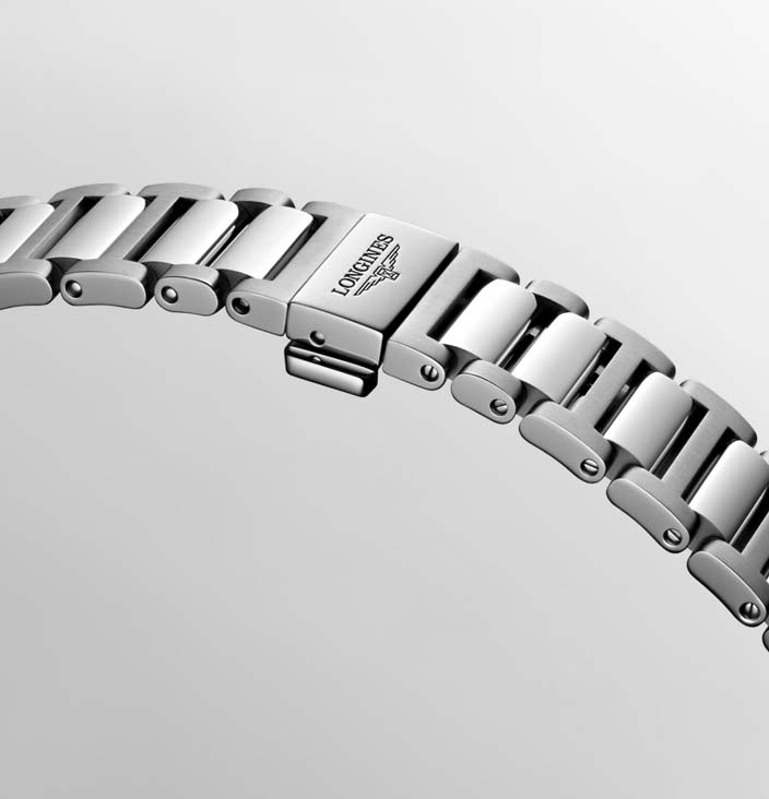 Женские часы Longines Conquest L3.430.4.72.6, механизм механический с автоподзаводом, циферблат серебристый, браслет нержавеющая сталь — Изображение 8