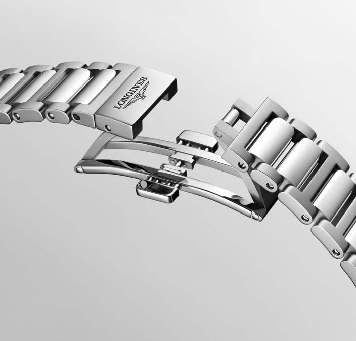 Женские часы Longines Conquest L3.430.4.72.6, механизм механический с автоподзаводом, циферблат серебристый, браслет нержавеющая сталь — Изображение 9