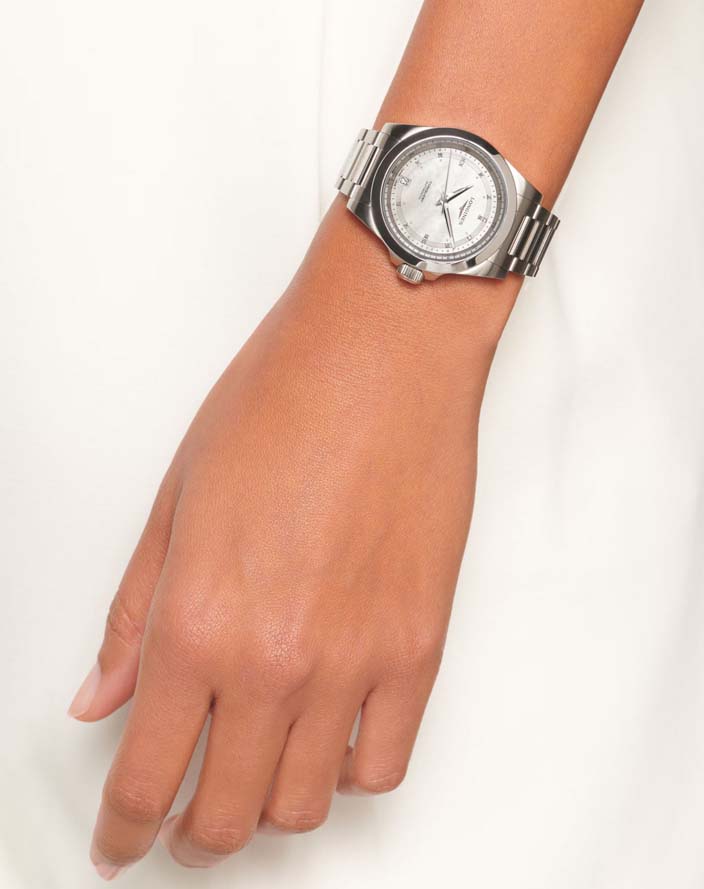 Женские часы Longines Conquest L3.430.4.87.6, механизм механический с автоподзаводом, циферблат зеленый, браслет нержавеющая сталь — Изображение 11