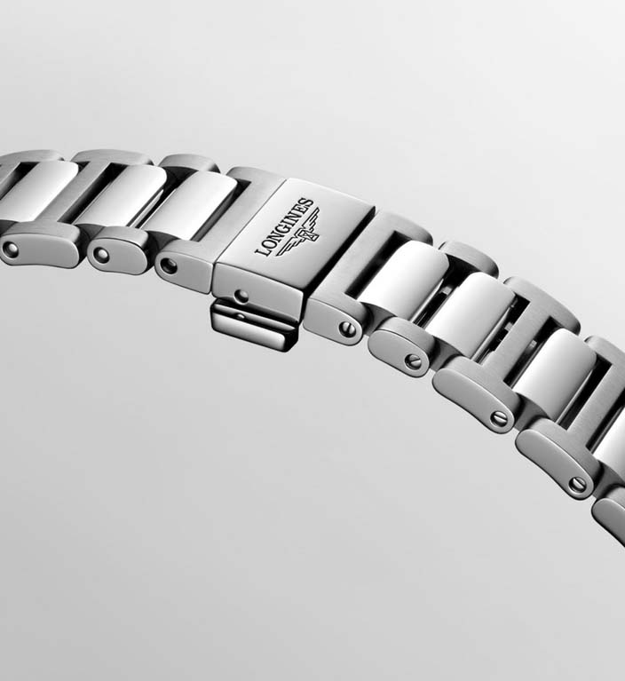 Женские часы Longines Conquest L3.430.4.92.6, механизм механический с автоподзаводом, циферблат синий, браслет нержавеющая сталь — Изображение 7