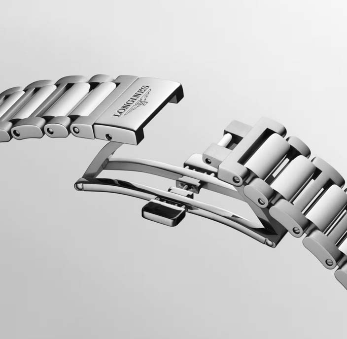 Женские часы Longines Conquest L3.720.4.02.6, механизм механический с автоподзаводом, циферблат зеленый, браслет нержавеющая сталь — Изображение 6