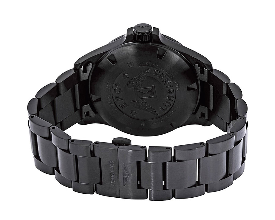 Мужские часы Longines Conquest V H P  L3.726.2.76.6, механизм кварцевый, циферблат серебристый, браслет нержавеющая сталь + pvd — Изображение 3