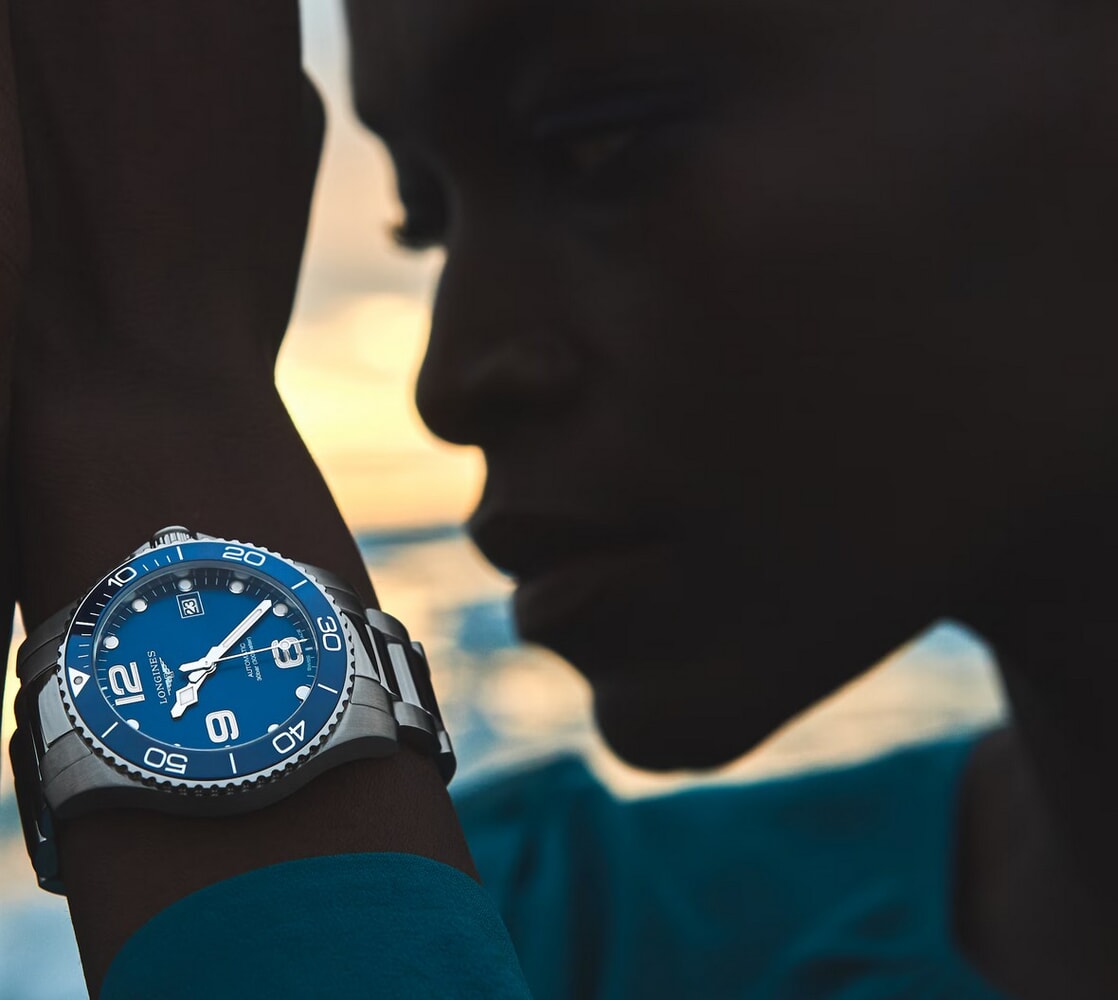 Унисекс часы Longines Hydroconquest L3.780.4.96.6, механизм механический с автоподзаводом, циферблат синий, браслет нержавеющая сталь — Изображение 10