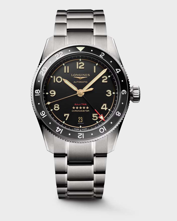 Мужские часы Longines Longines Spirit L3.802.1.53.6, механизм механический с автоподзаводом, циферблат серый, браслет титан — Изображение 1