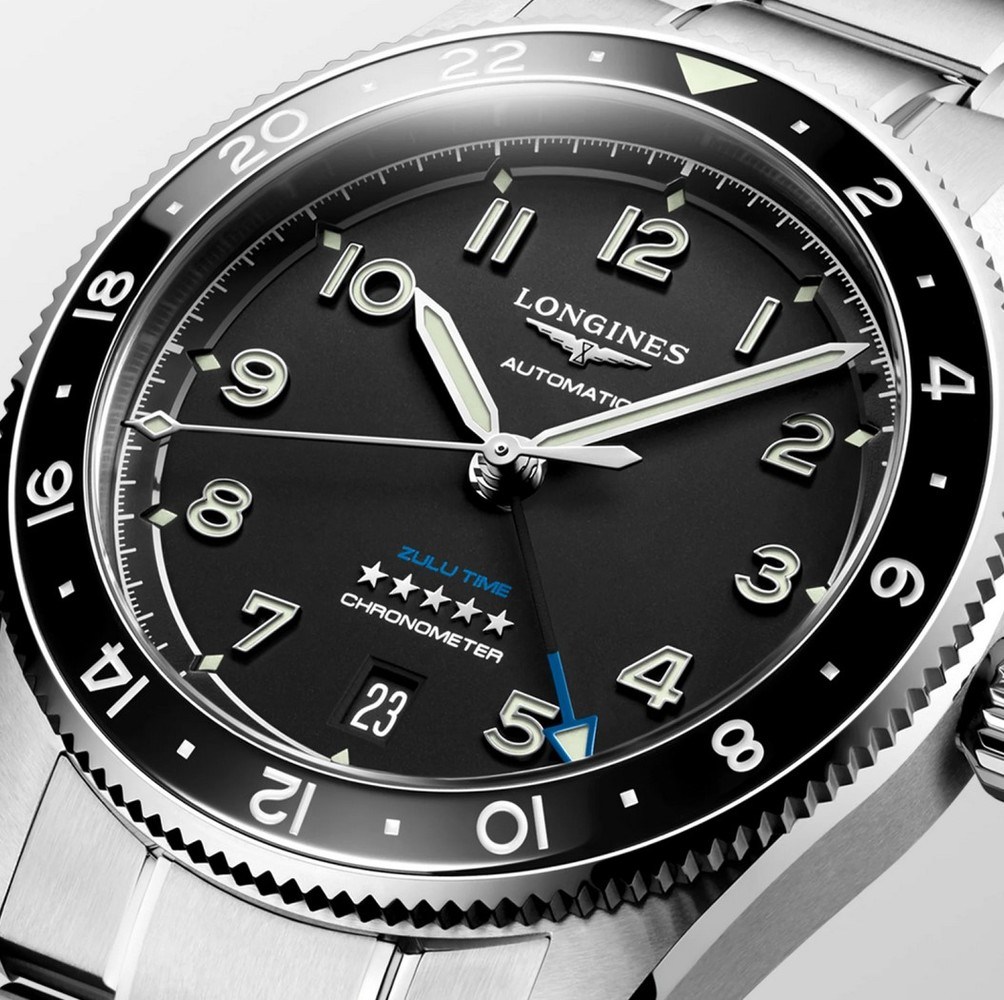 Унисекс часы Longines Longines Spirit L3.802.4.53.6, механизм механический с автоподзаводом, циферблат черный, браслет нержавеющая сталь — Изображение 4