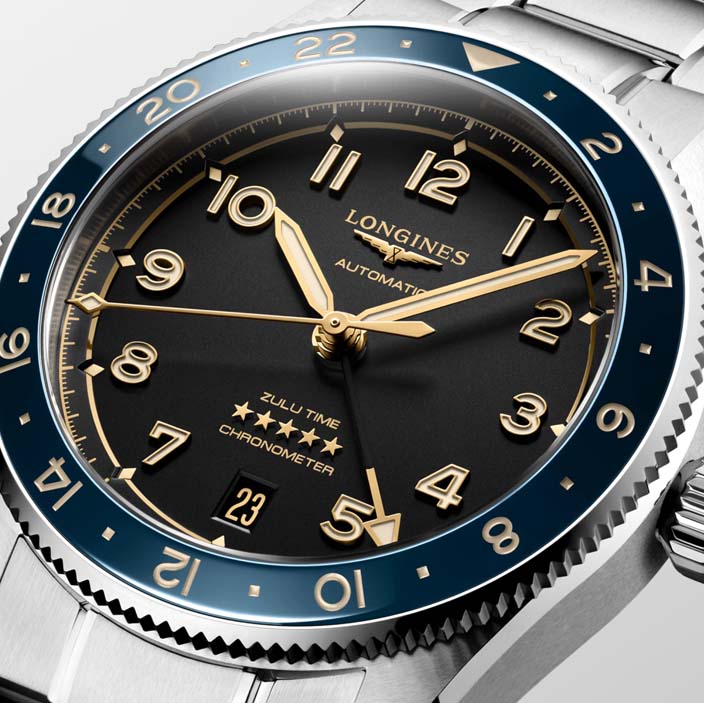 Мужские часы Longines Longines Spirit L3.802.4.60.6, механизм механический с автоподзаводом, циферблат черный, браслет нержавеющая сталь — Изображение 2