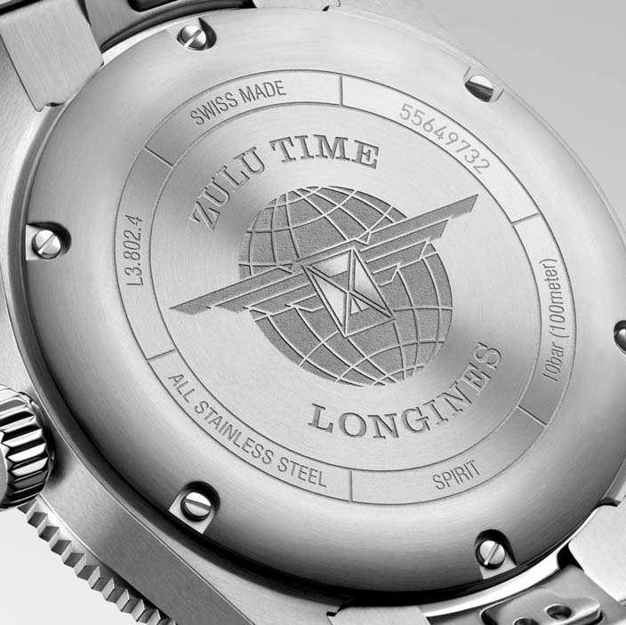 Мужские часы Longines Longines Spirit L3.802.4.60.6, механизм механический с автоподзаводом, циферблат черный, браслет нержавеющая сталь — Изображение 3