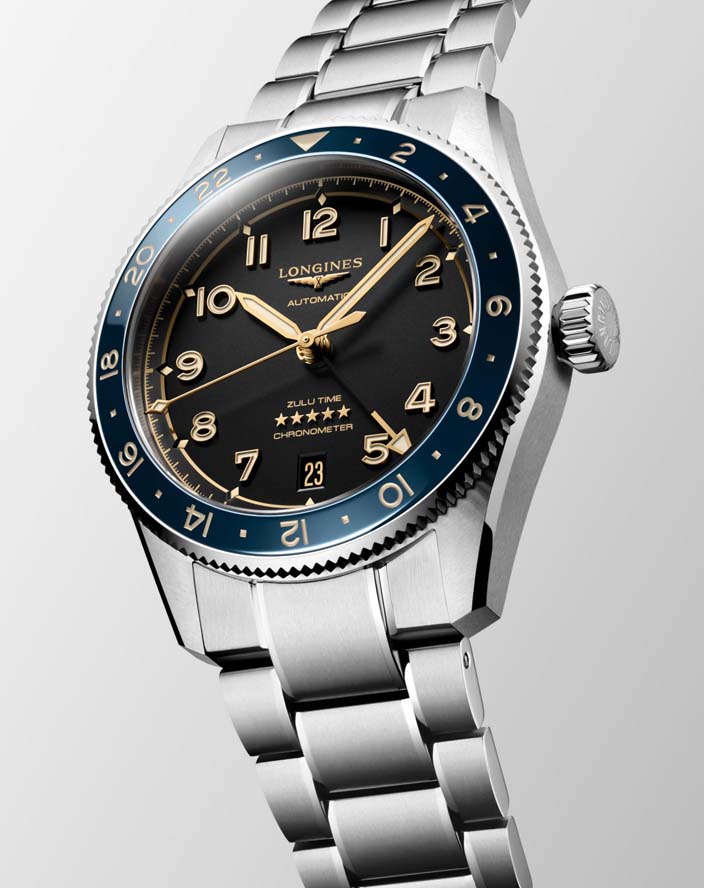 Мужские часы Longines Longines Spirit L3.802.4.60.6, механизм механический с автоподзаводом, циферблат черный, браслет нержавеющая сталь — Изображение 4