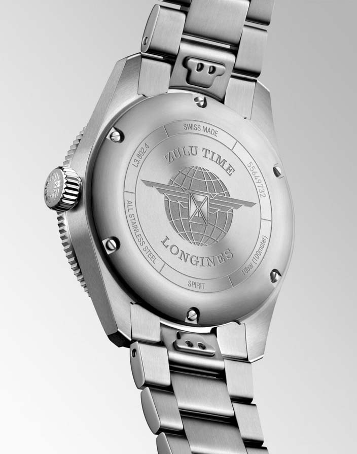 Мужские часы Longines Longines Spirit L3.802.4.60.6, механизм механический с автоподзаводом, циферблат черный, браслет нержавеющая сталь — Изображение 5