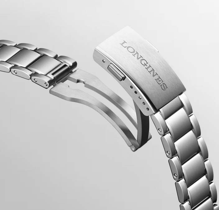Мужские часы Longines Longines Spirit L3.803.5.53.6, механизм механический с автоподзаводом, циферблат черный, браслет нержавеющая сталь — Изображение 9