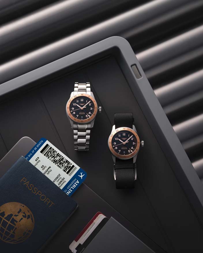 Мужские часы Longines Longines Spirit L3.803.5.53.6, механизм механический с автоподзаводом, циферблат черный, браслет нержавеющая сталь — Изображение 10