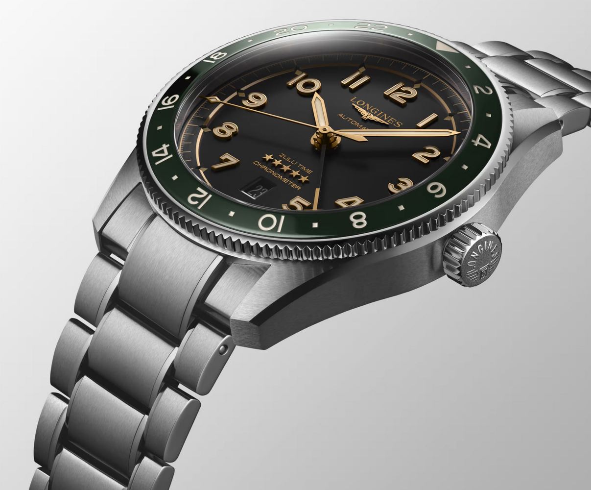 Мужские часы Longines Longines Spirit L3.812.4.63.6, механизм механический с автоподзаводом, циферблат черный, браслет нержавеющая сталь — Изображение 2