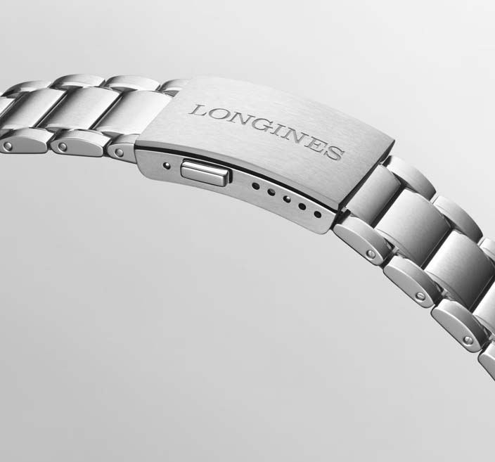 Мужские часы Longines Longines Spirit L3.821.4.93.6, механизм механический с автоподзаводом, циферблат синий, браслет нержавеющая сталь — Изображение 8