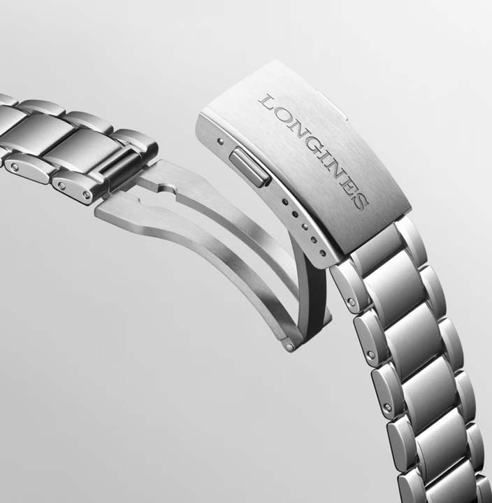 Мужские часы Longines Longines Spirit L3.821.4.93.6, механизм механический с автоподзаводом, циферблат синий, браслет нержавеющая сталь — Изображение 9