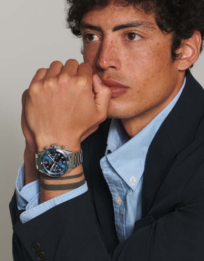 Мужские часы Longines Longines Spirit L3.821.4.93.6, механизм механический с автоподзаводом, циферблат синий, браслет нержавеющая сталь — Изображение 10