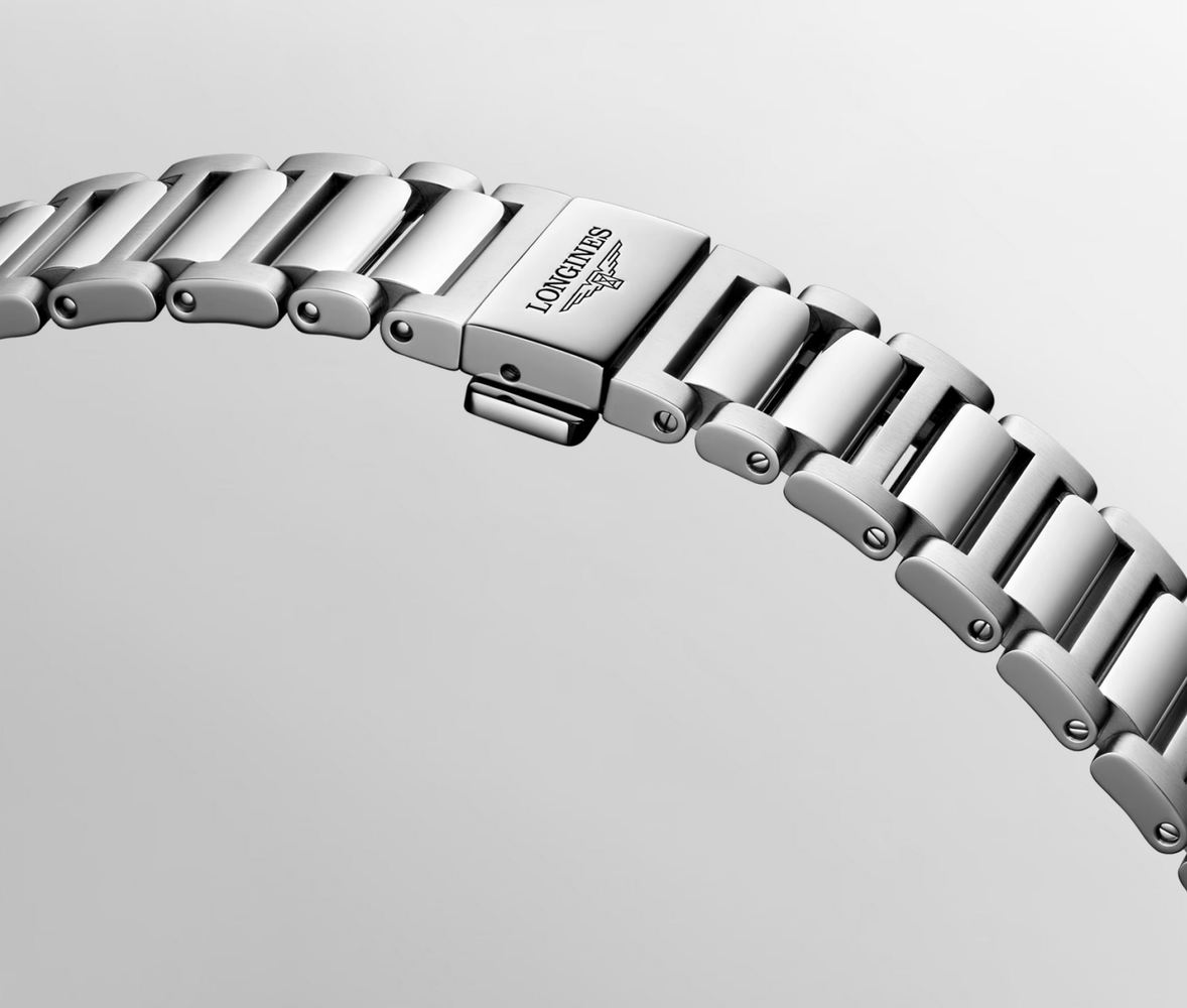 Мужские часы Longines Conquest L3.830.4.52.6, механизм механический с автоподзаводом, циферблат черный, браслет нержавеющая сталь — Изображение 8