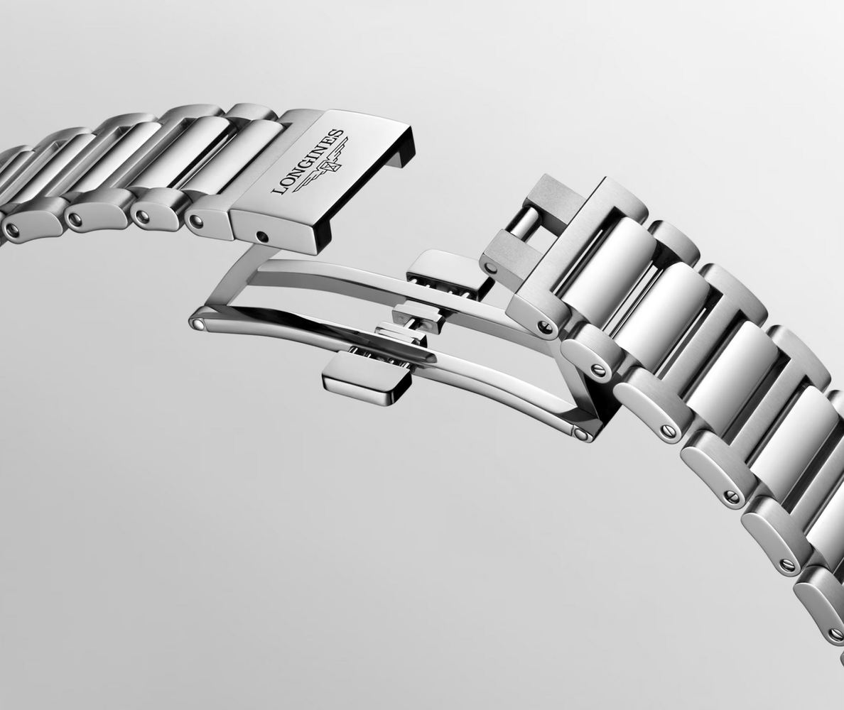 Мужские часы Longines Conquest L3.830.4.52.6, механизм механический с автоподзаводом, циферблат черный, браслет нержавеющая сталь — Изображение 9