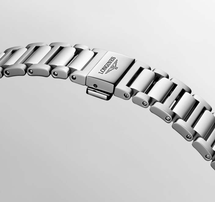 Мужские часы Longines Conquest L3.830.4.57.6, механизм механический с автоподзаводом, циферблат черный, браслет нержавеющая сталь — Изображение 6