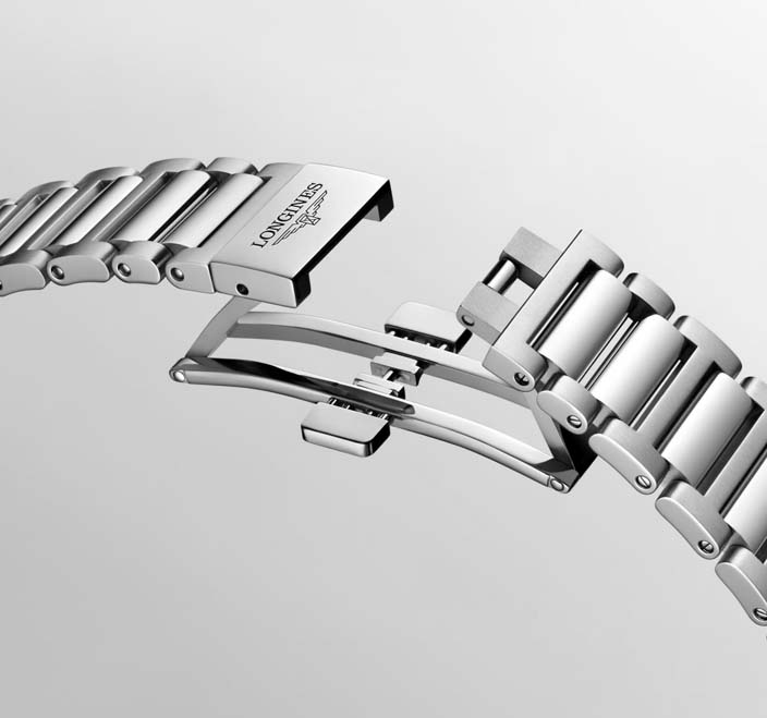 Мужские часы Longines Conquest L3.830.4.57.6, механизм механический с автоподзаводом, циферблат черный, браслет нержавеющая сталь — Изображение 7
