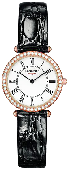 Женские часы Longines Agassiz L4.191.9.11.0, механизм кварцевый, циферблат белый, браслет кожа — Изображение 1
