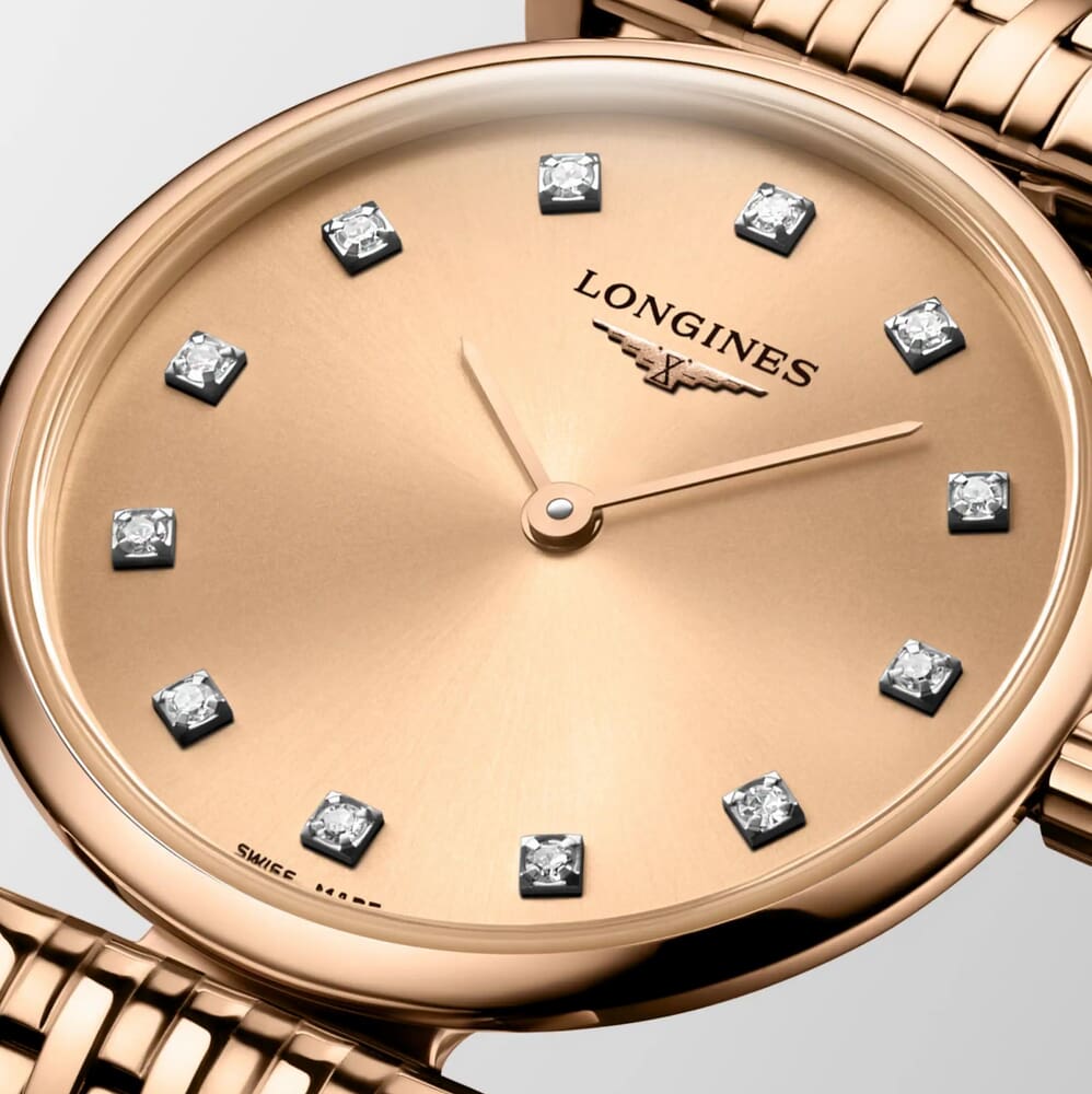 Женские часы Longines La Grande Classique de Longines L4.209.1.90.8, механизм кварцевый, циферблат золотистый, браслет нержавеющая сталь + pvd — Изображение 5