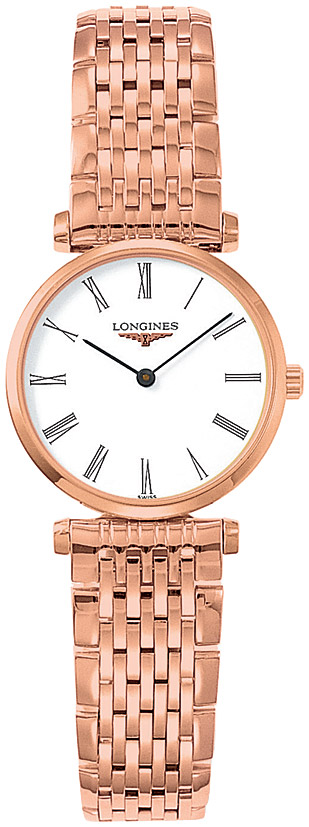 Женские часы Longines La Grande Classique de Longines L4.209.1.91.8, механизм кварцевый, циферблат белый, браслет нержавеющая сталь + pvd — Изображение 1