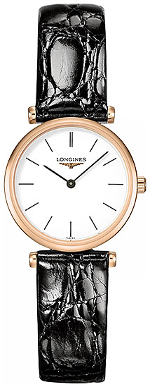 Женские часы Longines La Grande Classique de Longines L4.209.1.92.2, механизм кварцевый, циферблат белый, браслет кожа — Изображение 1