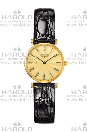 Женские кварцевый часы Longines La Grande Classique de Longines L4.209.2.41.2 золотистый кожа — Изображение 1
