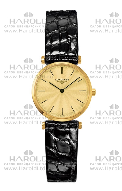 Женские кварцевый часы Longines La Grande Classique de Longines L4.209.2.42.2 золотистый кожа — Изображение 1