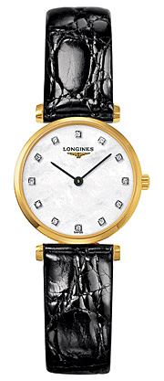 Женские часы Longines La Grande Classique de Longines L4.209.2.87.2, механизм кварцевый, циферблат белый, браслет кожа — Изображение 1