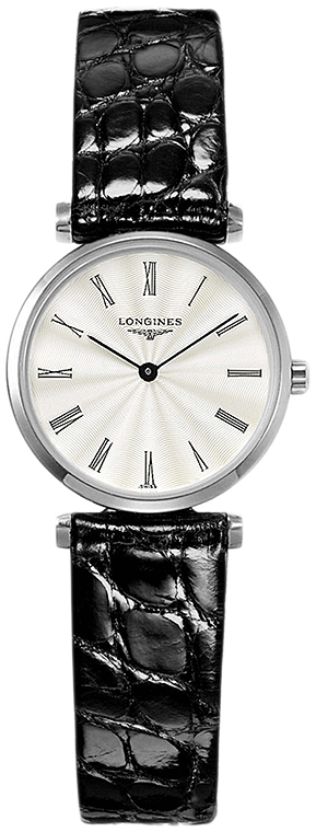 Женские часы Longines La Grande Classique de Longines L4.209.4.71.2, механизм кварцевый, циферблат серебристый, браслет кожа — Изображение 1